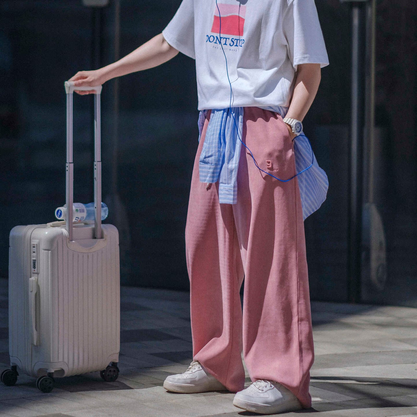 【24s Aug.】Drape Loose Wide-leg Casual Pants