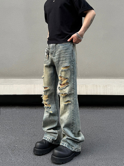 【24s Aug.】Ripped Bootcut Jeans