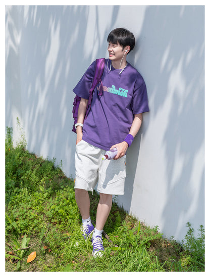 【24s July.】Stitching Casual Straight Shorts