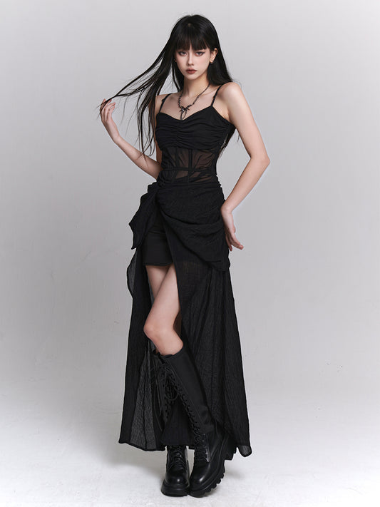 【24s Mar.】Seductive Black Halter Cocktail Dress