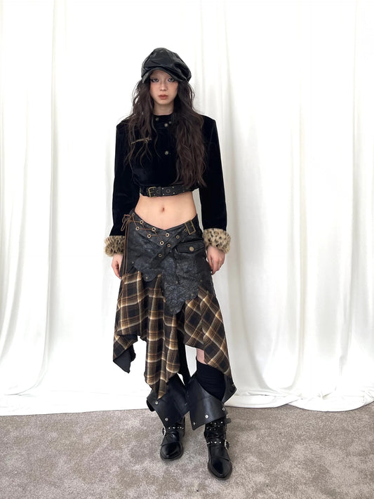 【24s March.】Punk Patchwork Skirt