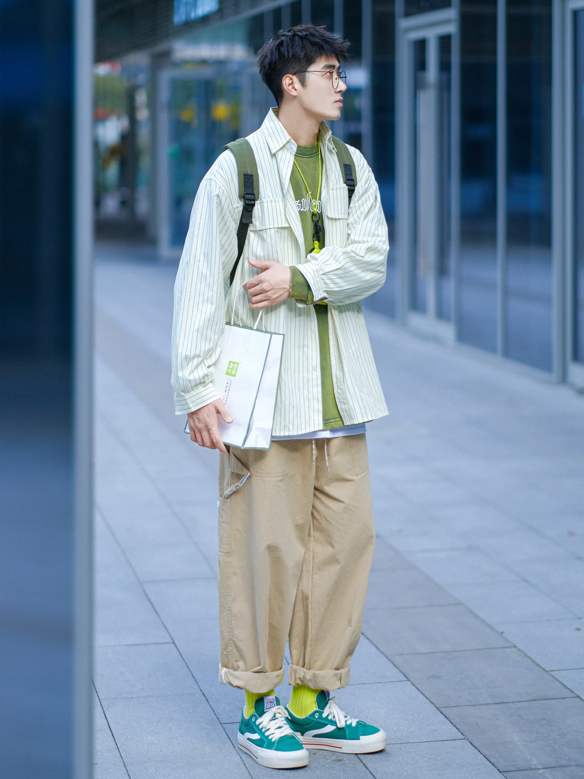 【24s July.】Casual Vintage Striped Shirt