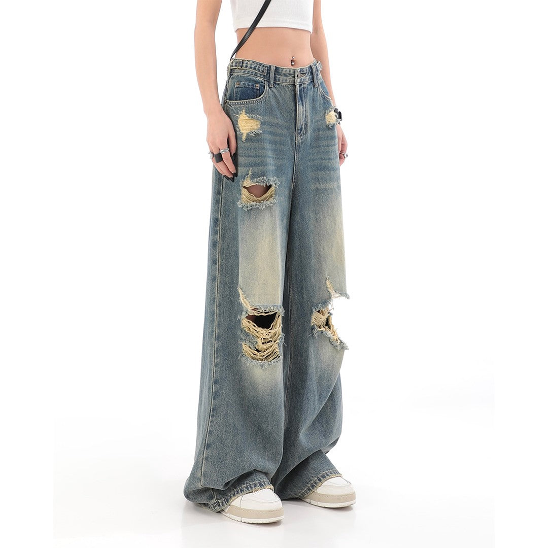 【23s July】Loose Ripped Jeans