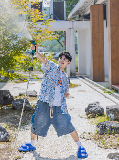 【24s Jul.】Men's Summer Casual Japanese Style Capri Shorts