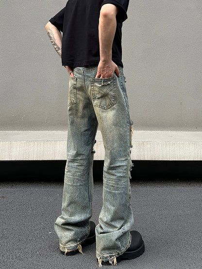 【24s Aug.】Ripped Bootcut Jeans