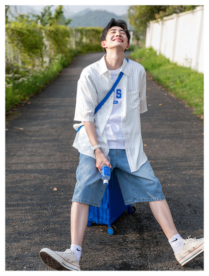 【24s July.】Vintage Washed Denim Shorts