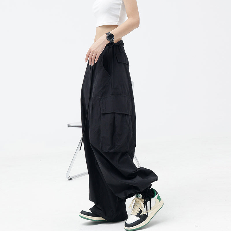 【23s July】Wide-Leg Cuffed Cargo Pants