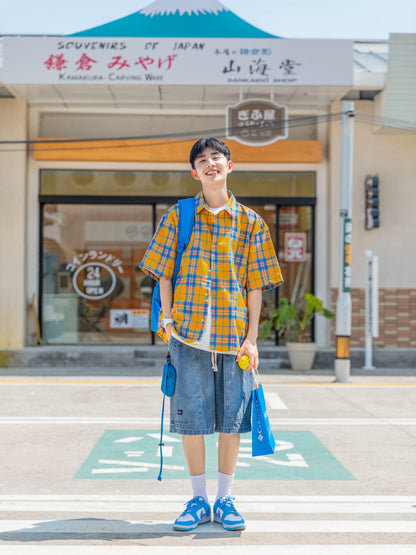 【24s Jul.】Men's Summer Casual Japanese Style Capri Shorts