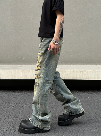 【24s Aug.】Ripped Bootcut Jeans