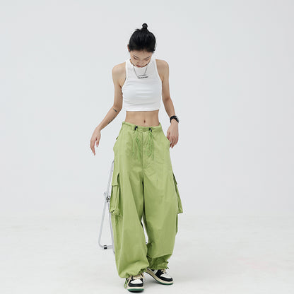 【23s July】Wide-Leg Cuffed Cargo Pants