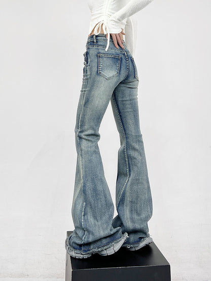 【24s Mar.】Black Flare High-Waist Denim Jeans