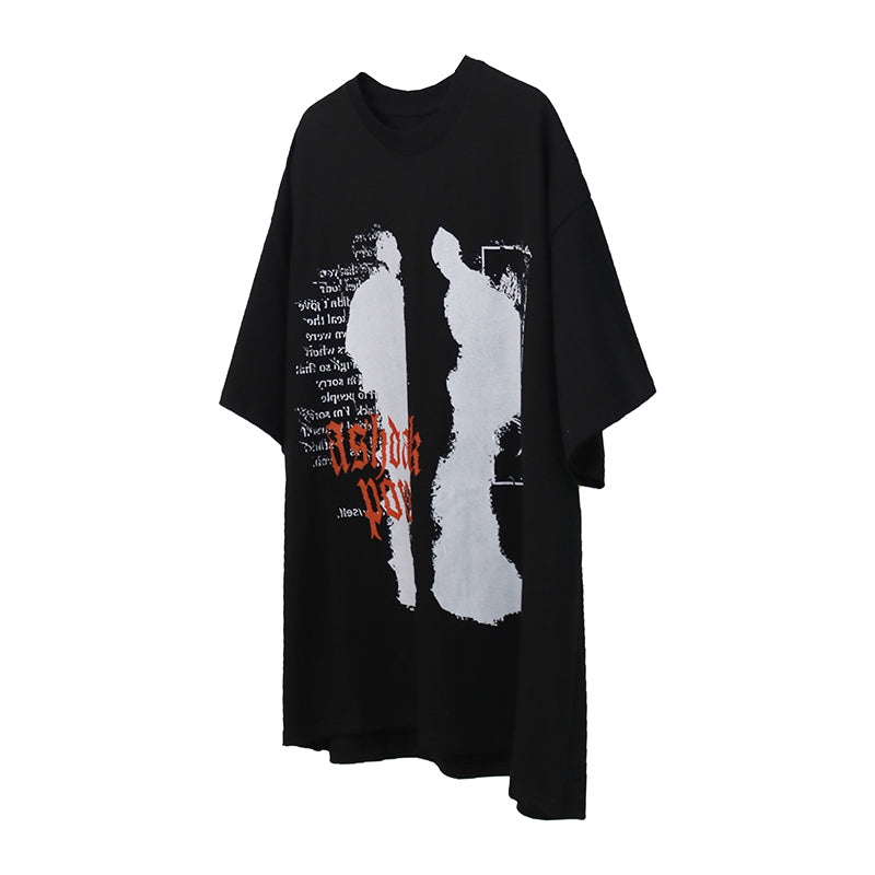 【24s July.】Transformed Portrait Shadow Print T-shirt