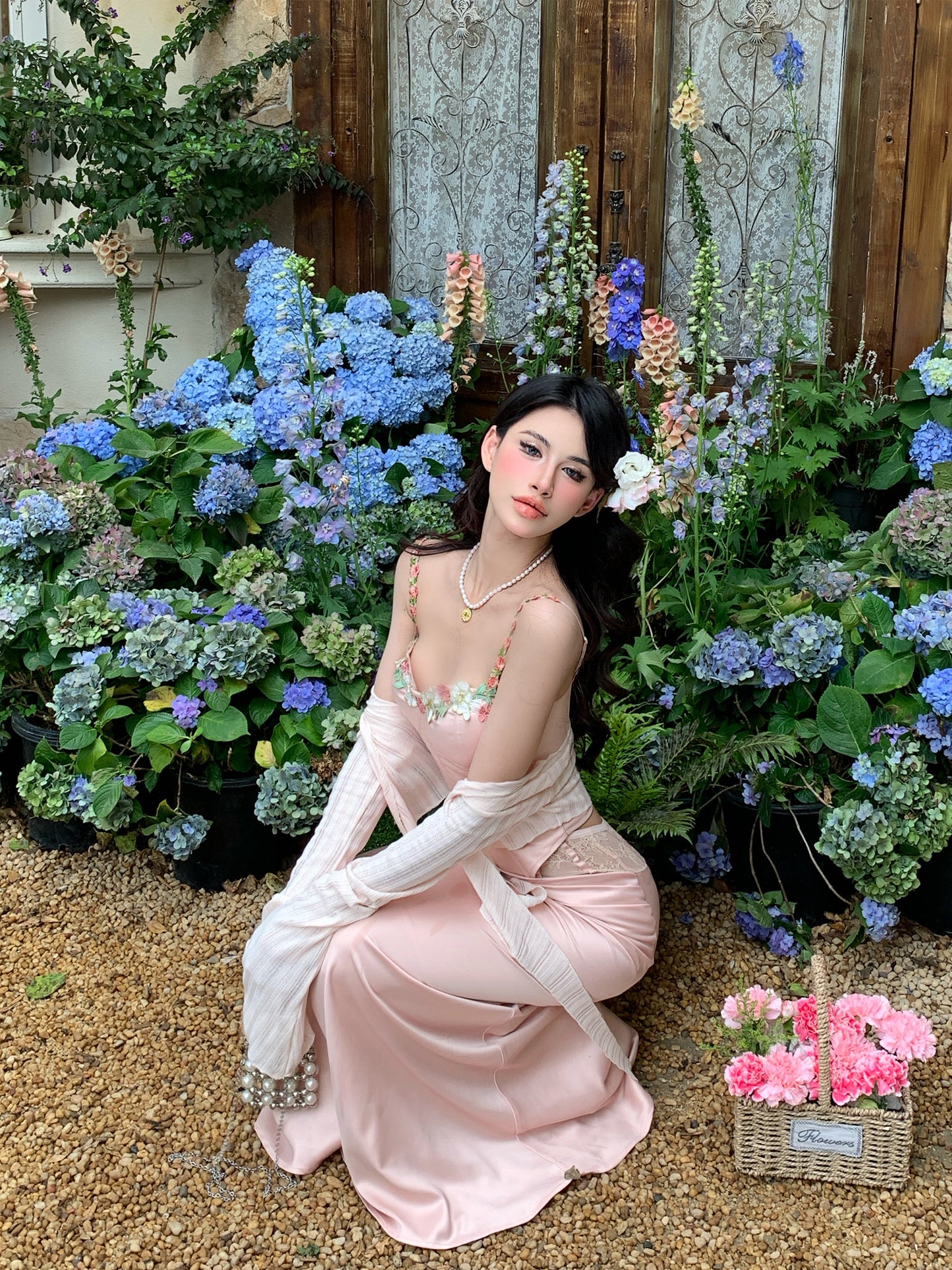 【24s Apr.】Elegant Lace Cami Set for Spring