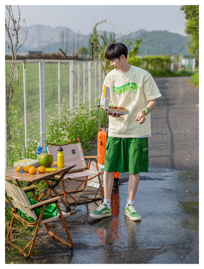 【24s July.】Lettering Printed T-Shirt