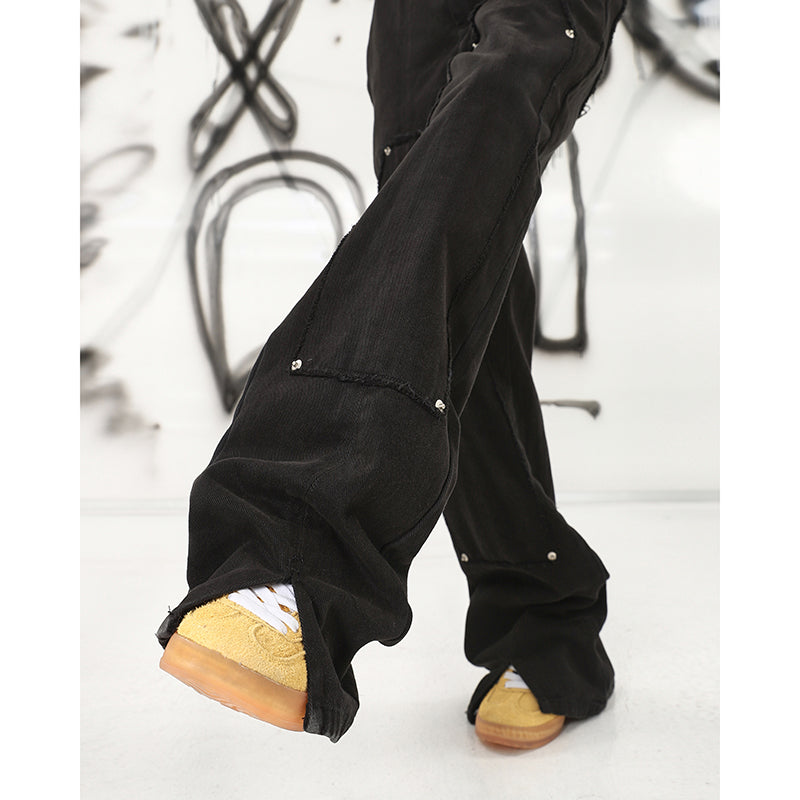 【24s Apr.】Black Straight-leg Jeans