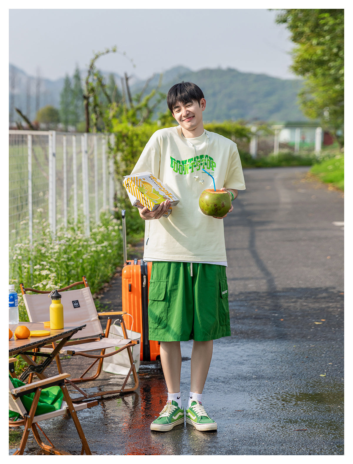 【24s July.】Lettering Printed T-Shirt