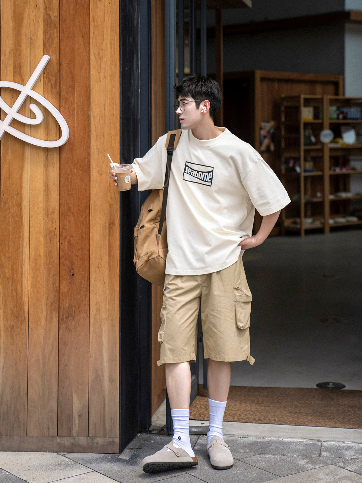 【24s July.】Cargo Straight Shorts with Side Pockets