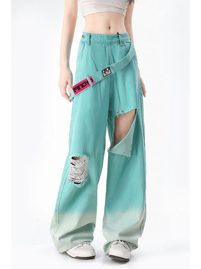 【24s Mar.】Ripped Wide Leg Jeans