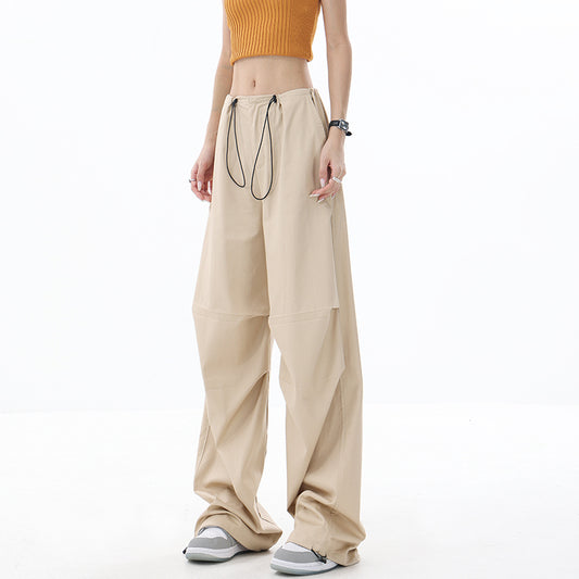 【23s July】Relaxed Fit Wide-Leg Cargo Pants