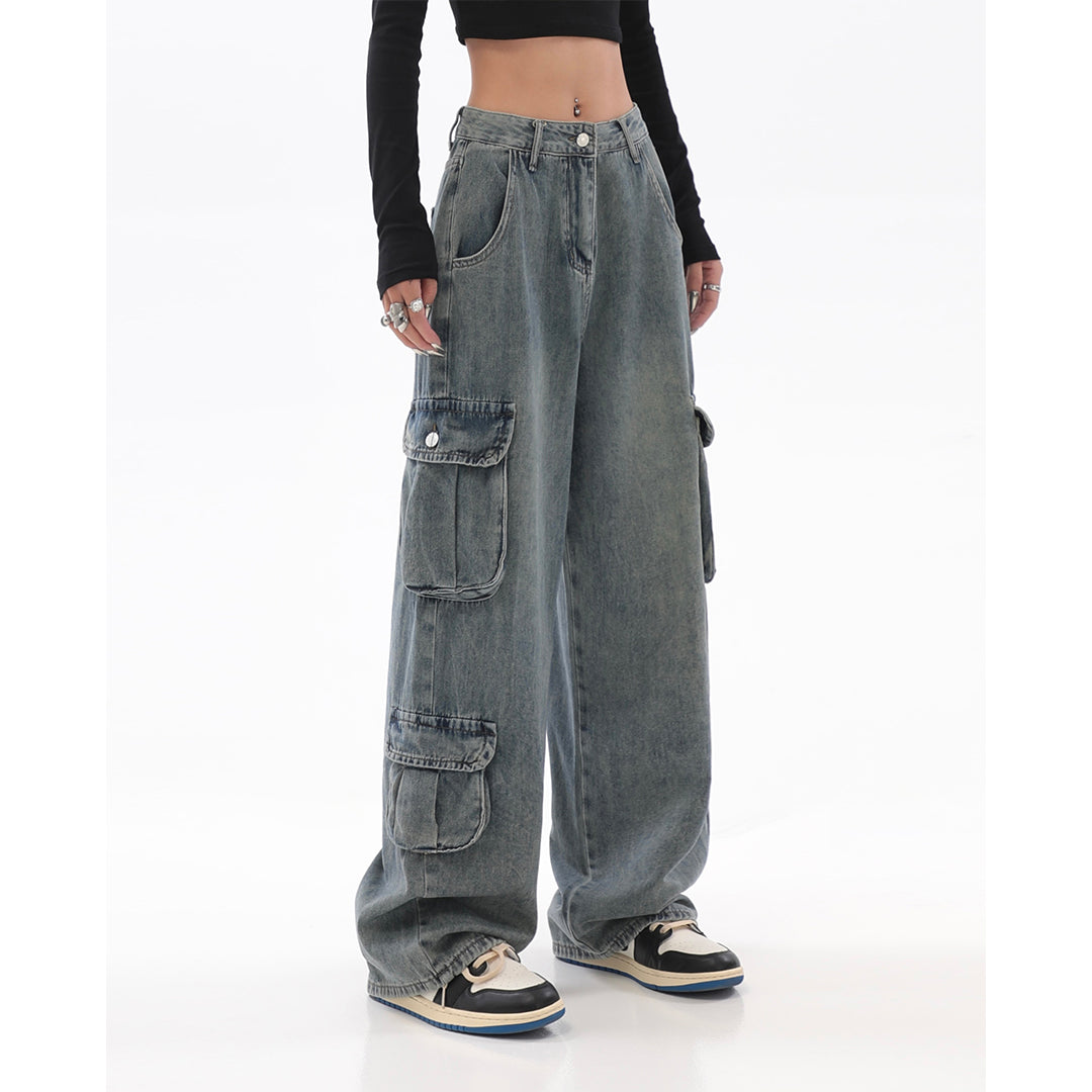 【23s July】Multi-pocket Jeans