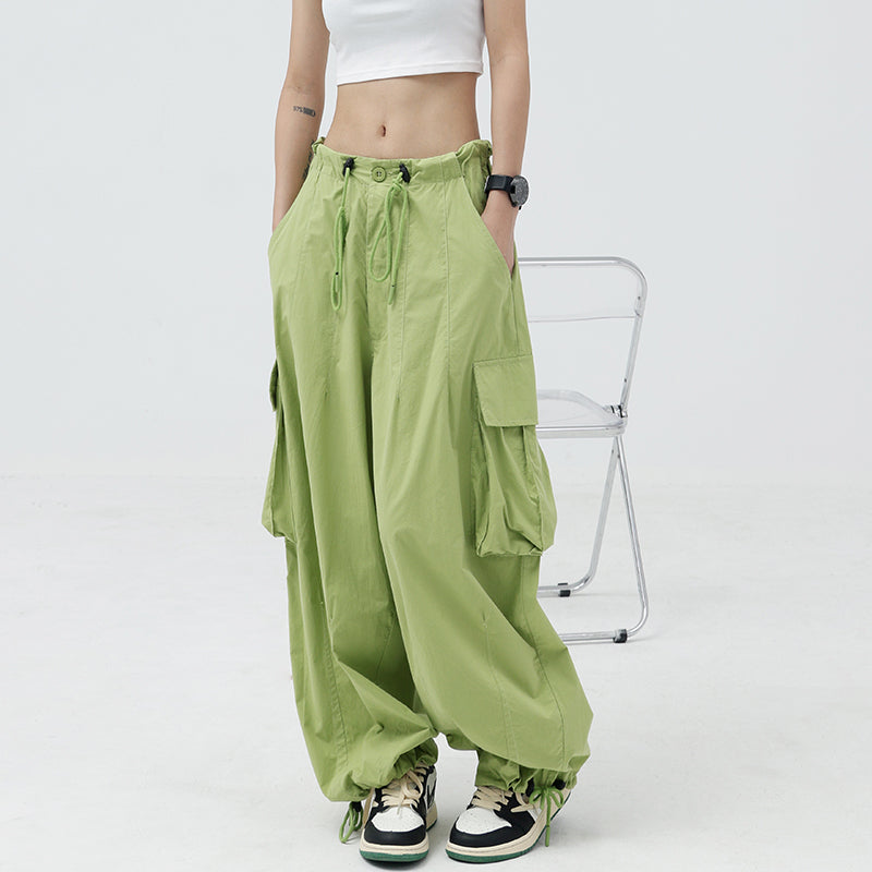 【23s July】Wide-Leg Cuffed Cargo Pants