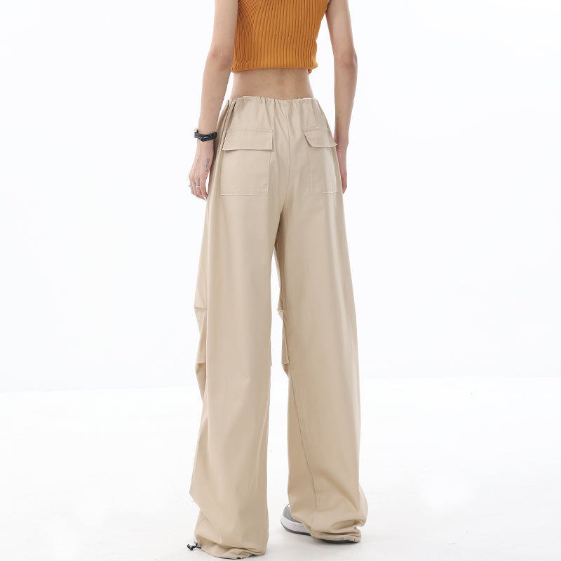 【23s July】Relaxed Fit Wide-Leg Cargo Pants