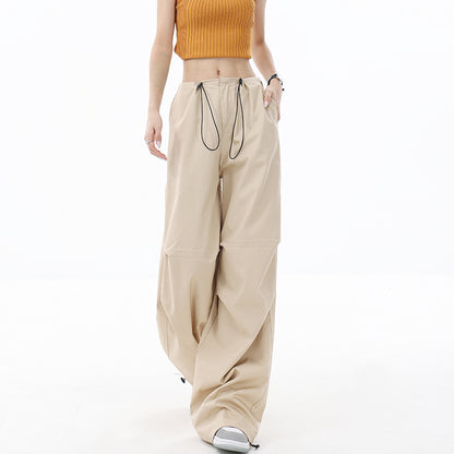 【23s July】Relaxed Fit Wide-Leg Cargo Pants