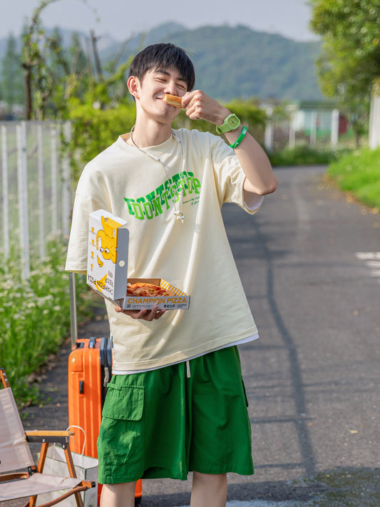 【24s July.】Lettering Printed T-Shirt